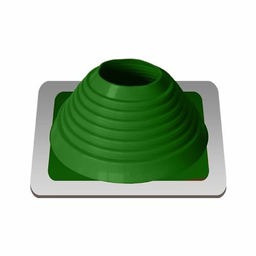 фото "Мастер Флеш" кровельная проходка для дымохода прямая RES № 6 (127-229) силикон зелёная