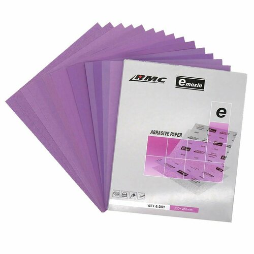 Бумага водостойкая RMC 230x280 / P80/ Шлифовальная бумага - 50 штук