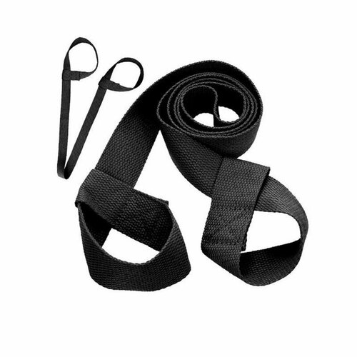 фото Ремень-переноска для коврика yogastuff, 150х4 см, черный