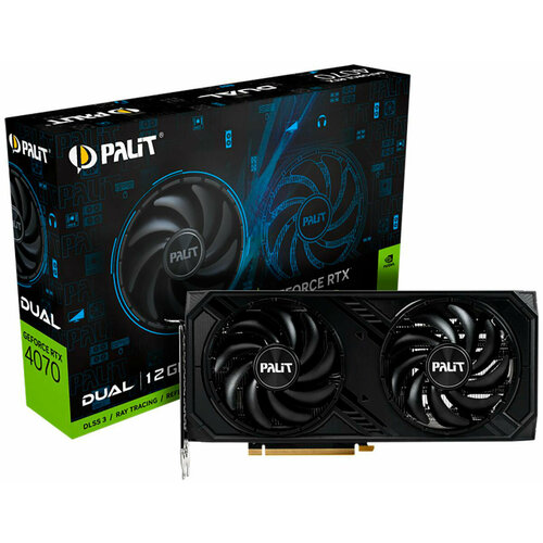Видеокарта Palit GeForce RTX 4070 DUAL 12GB NE64070019K9-1048D 76126₽