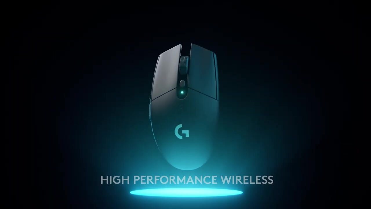 Беспроводная игровая мышь Logitech G G304 Lightspeed белая, датчик Hero, 12K DPI — фото 1