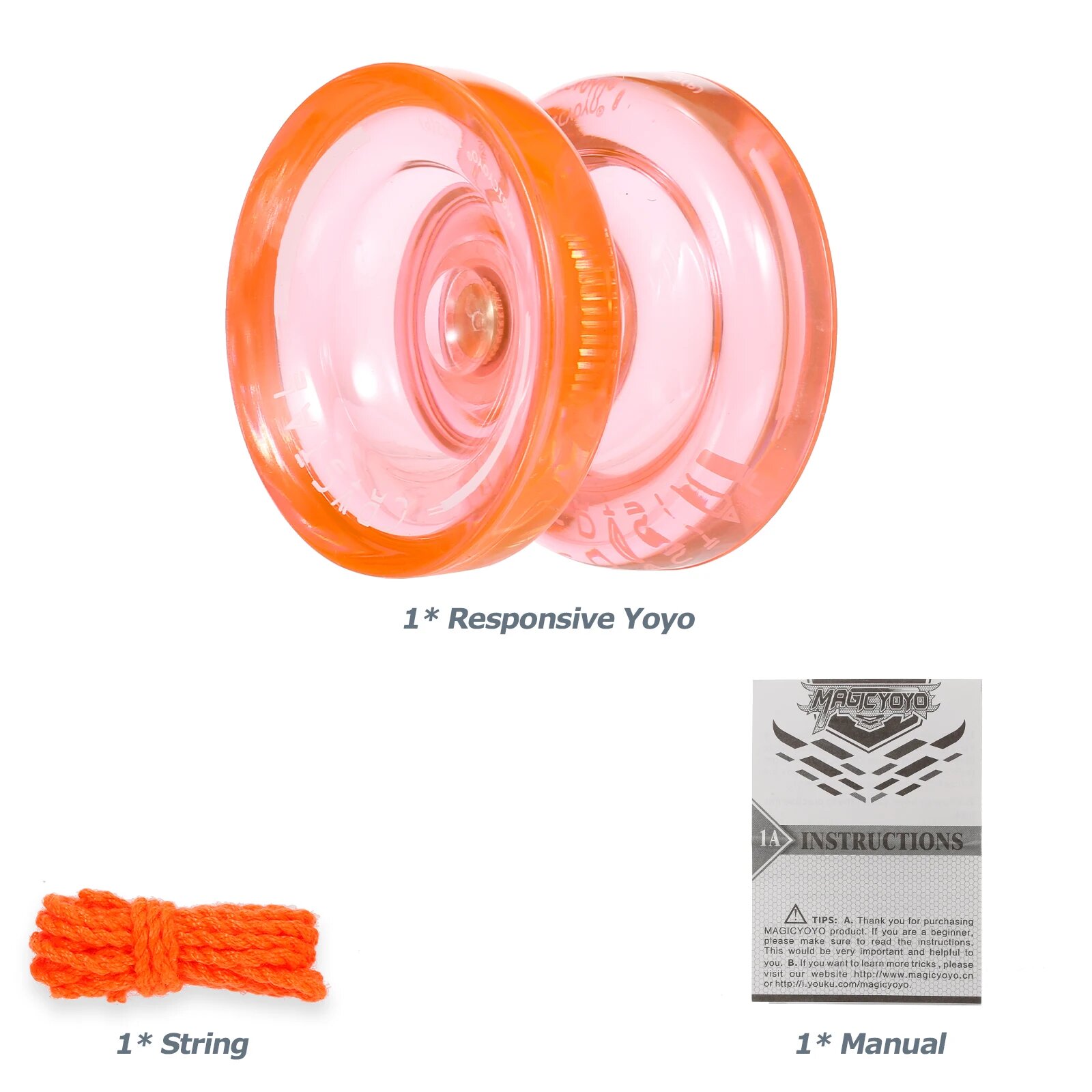 MagicYoyo K2P оранжевое детское йо-йо