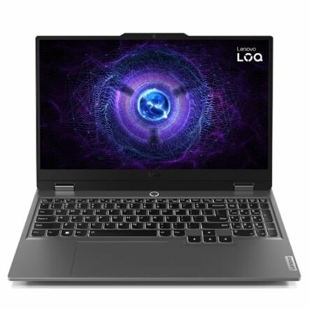 15,6" Ноутбук Lenovo LOQ 15IRX9 (83DV00FNUE) серый - 1920x1080, IPS, Intel Core i7-13650HX, ядра: 14 x 2,6 ГГц, 16 ГБ, SSD 512 ГБ, NVIDIA GeForce RTX 3050 (8 Гб), Windows 11 Home