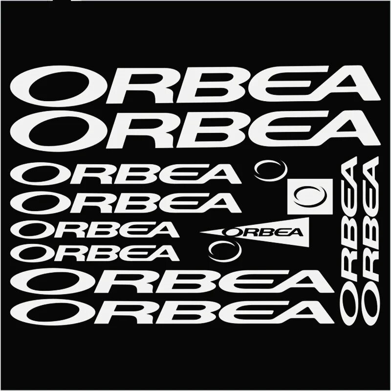 Наклейка ORBEA белая 27x19 см