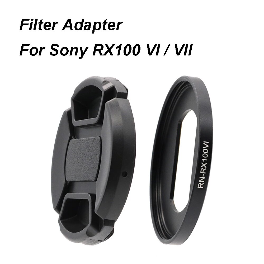 Для Sony RX100 VI/ VII Sony RX100 m6/m7 52MM Кольцо-адаптер фильтра с крышкой объектива 3M Наклейка Ремешок для капота объектива 52 мм UV CPL ND