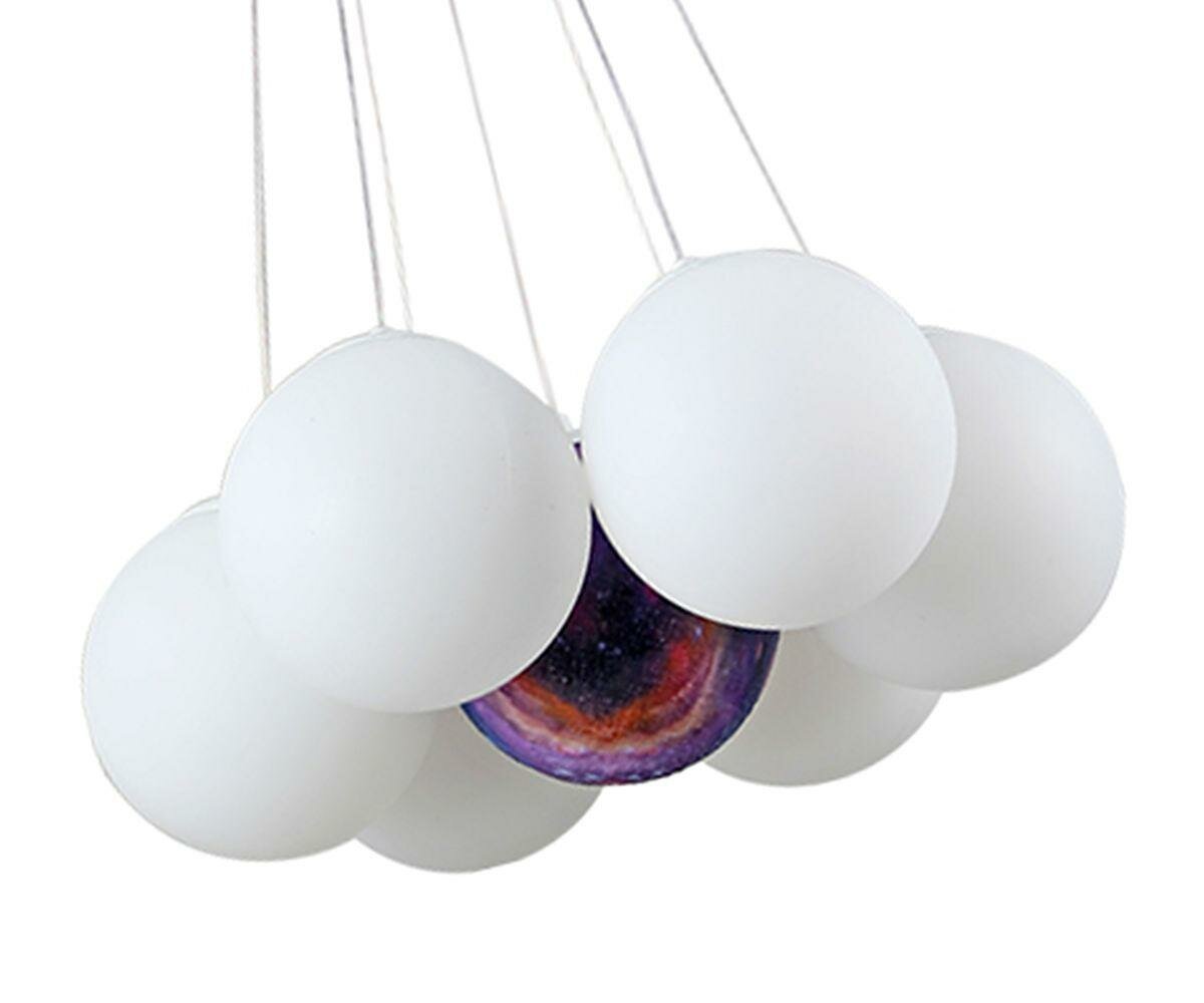 Подвесная люстра Kink Light Алди 08475-7,01, цвет Белый/Белый, материал Металл/Металл, акрил — фото 1