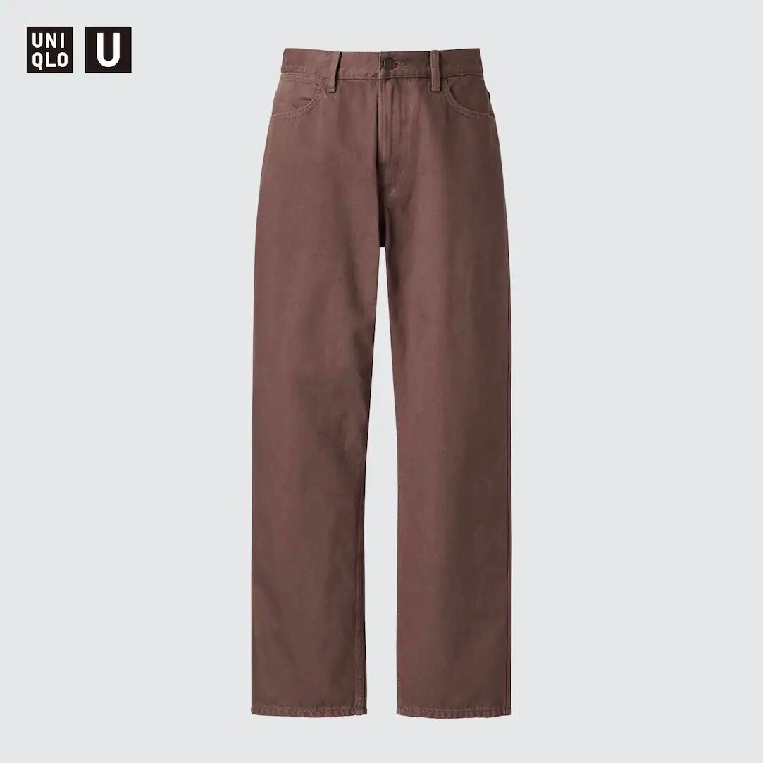 Джинсы Uniqlo, размер 32, коричневый