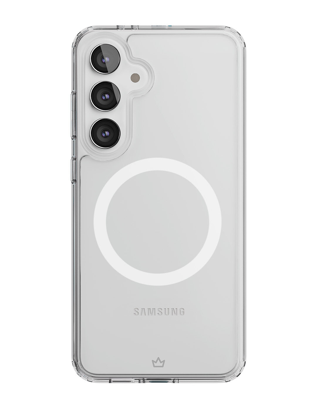 Чехол защитный VLP Crystal Case MagSafe для Samsung S24 FE, прозрачный