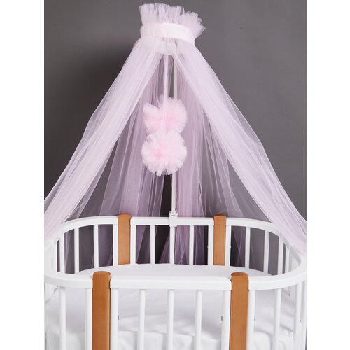 Балдахин с помпонами розовый 850₽