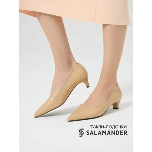 фото Туфли лодочки salamander, размер 40, бежевый
