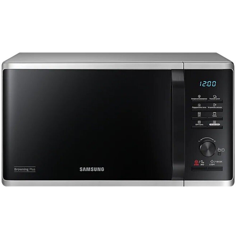 Микроволновая печь Samsung MG23K3515AS серебристо-черный (MG23K3515AS/BW)