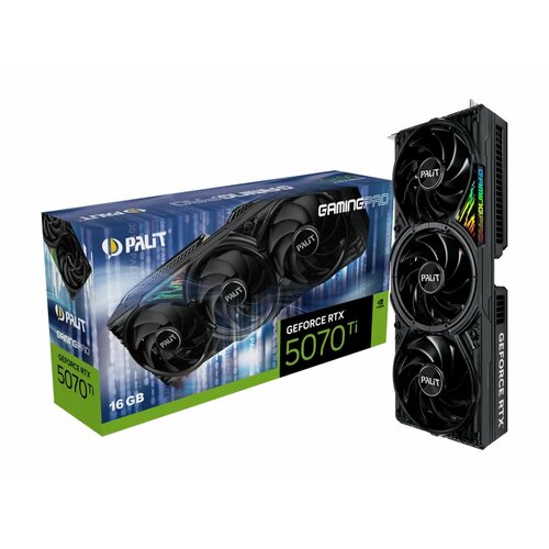 Видеокарта Palit GeForce RTX 5070 Ti GamingPro 16GB NE7507T019T2-GB2031A 137025₽