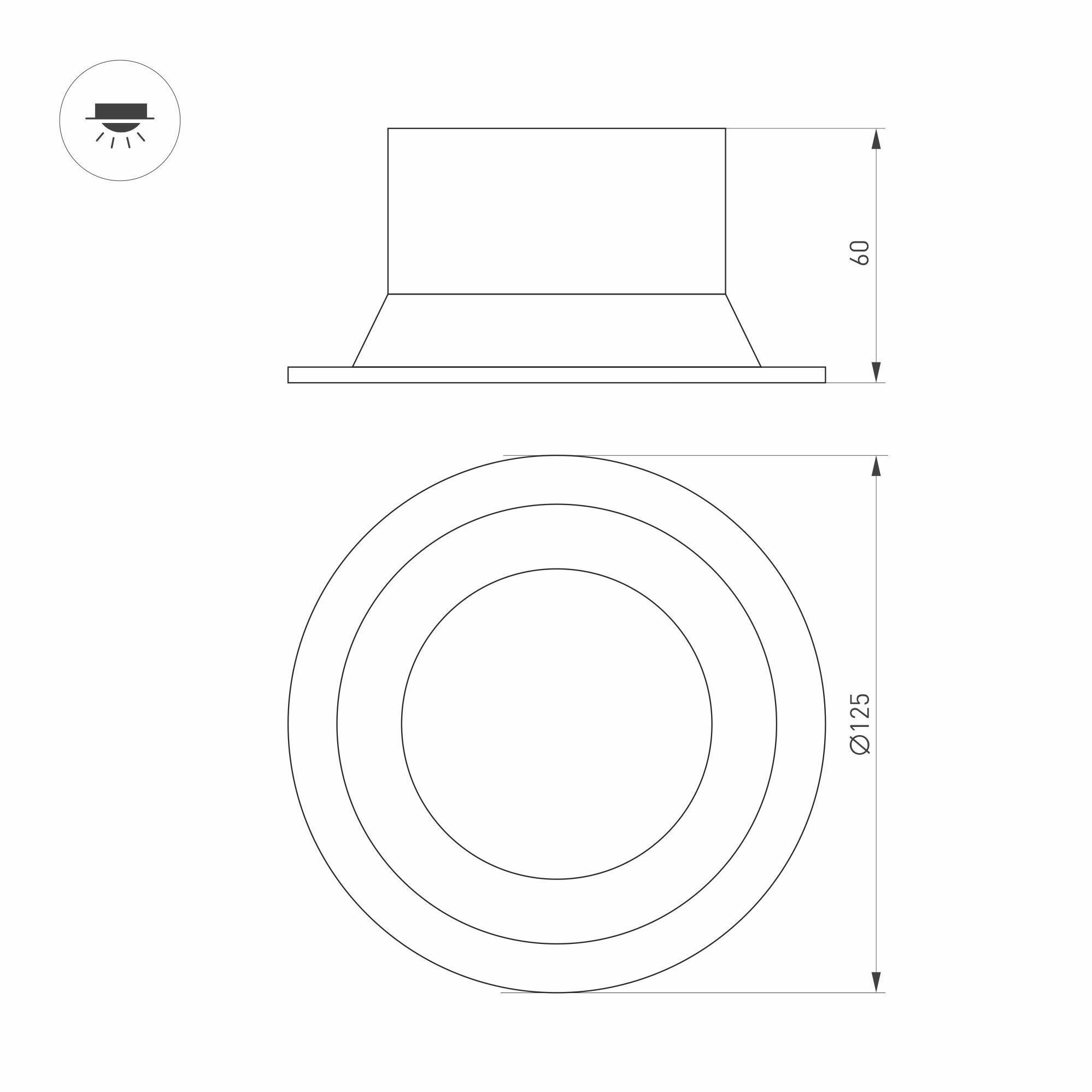 Встраиваемый светодиодный светильник Arlight MS-Breeze-Built-R125-16W Day4000 / - фото №2