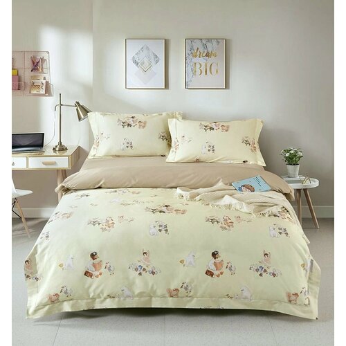 фото Постельное белье asabella premium 100% египетский хлопок, 2266-4xs, 1,5 сп. детский