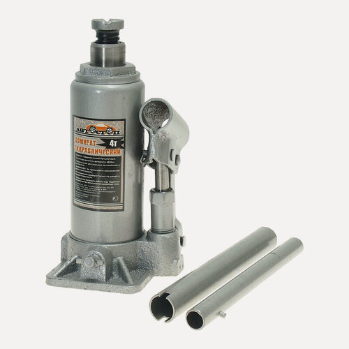 Изображение товара Домкрат гидравлический автостоп AJ-004 бутылочный 4т, высота подъема 180-350 мм