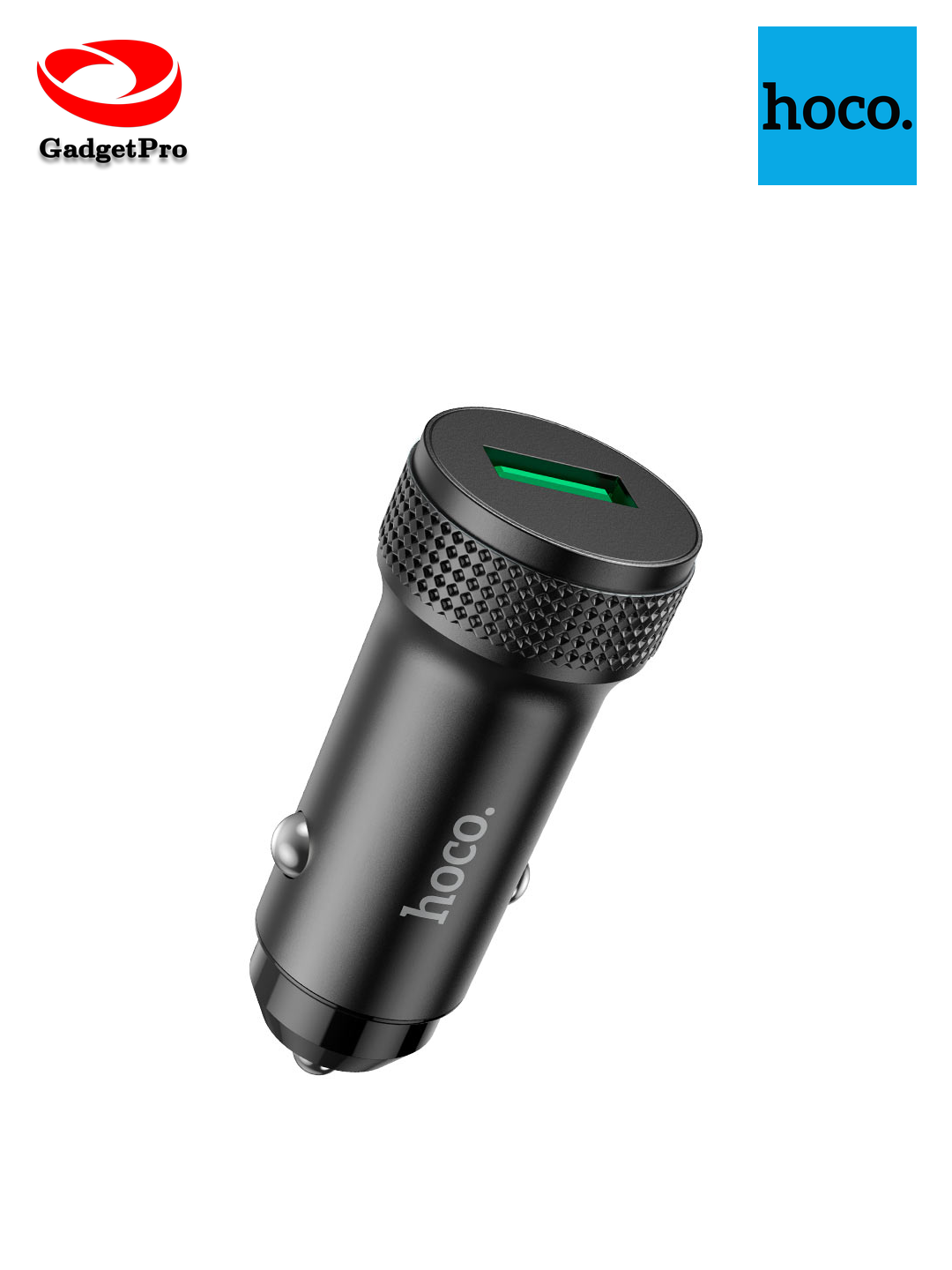 Автомобильное зарядное устройство Hoco Z49A с кабелем Type-C, черный цвет, быстрая зарядка, для телефона, надежное