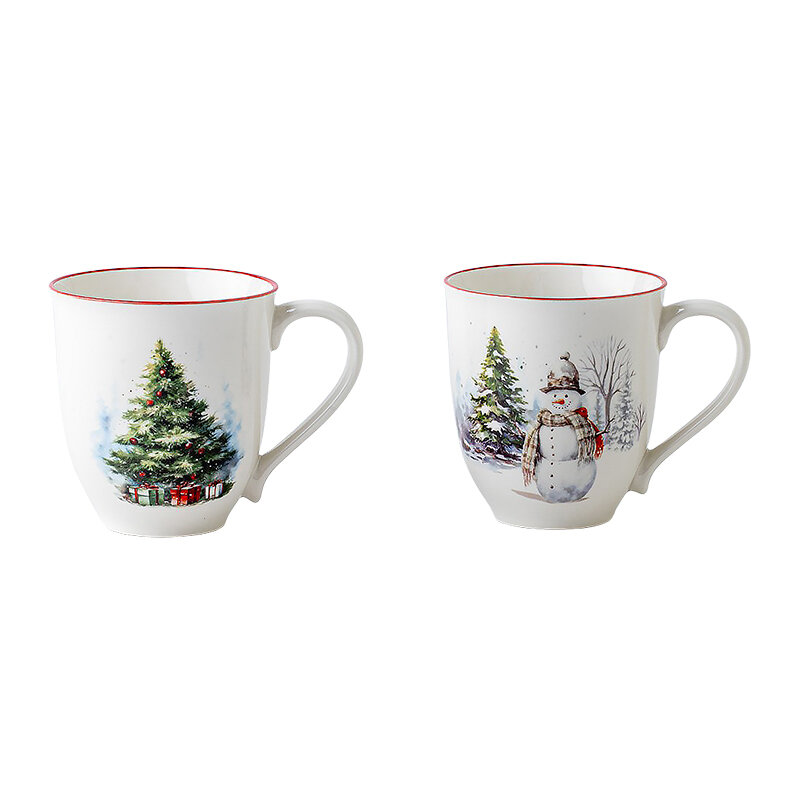 Набор кружек Коллекция 2шт 350мл фарфор (СИ):6/18, стильный и прочный — фото 1