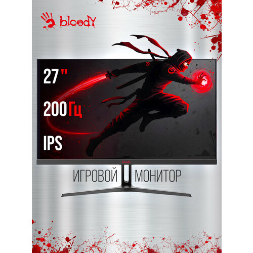 фото 27" монитор bloody mn270q, 2560x1440, ips, 180гц, 2хhdmi, 2хdp, черный