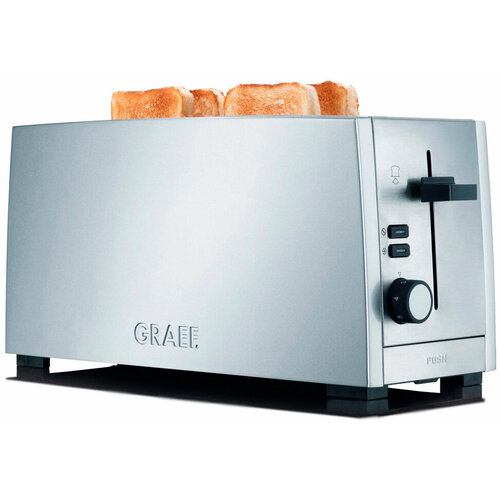 Тостер GRAEF TO 100 5367 5 тостер first 1400 вт 2 cлота для ломтиков 25 5х11 5х4 см стальной