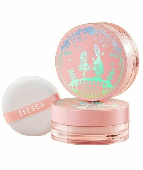 Пудра рассыпчатая, Zeesea, Featherweight loose powder, тон слоновая кость, 4 г