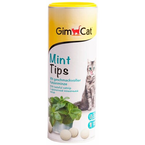 Лакомство для кошек  GimCat Mint Tips, 425 г мята