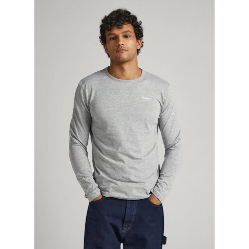 фото Лонгслив pepe jeans, размер l, серый