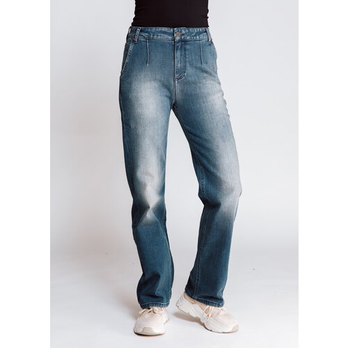 Джинсы широкие ZHRILL, размер 28, синий джинсы широкие zhrill размер 27 синий
