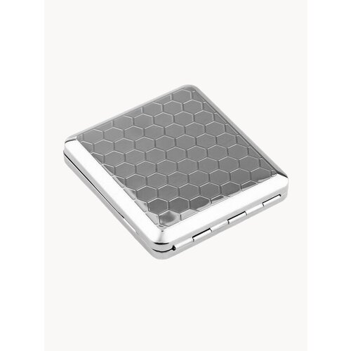 Портсигар металлический Соты на 18 сигарет 9 х 8 см 9273397 662₽