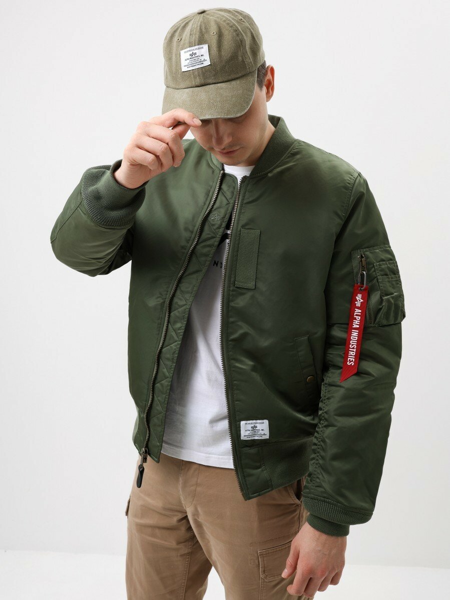 Бомбер ALPHA INDUSTRIES MA1 MOD, размер M, sage green — фото 1