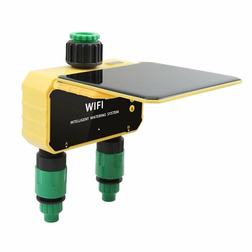 Солнечный таймер для полива с Wi-Fi Зеленый 5414₽
