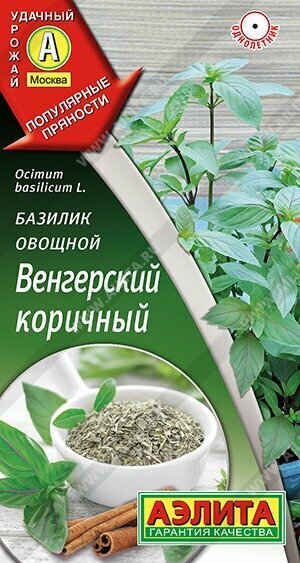 Базилик Венгерский коричный овощной 02г Ранн (Аэлита)