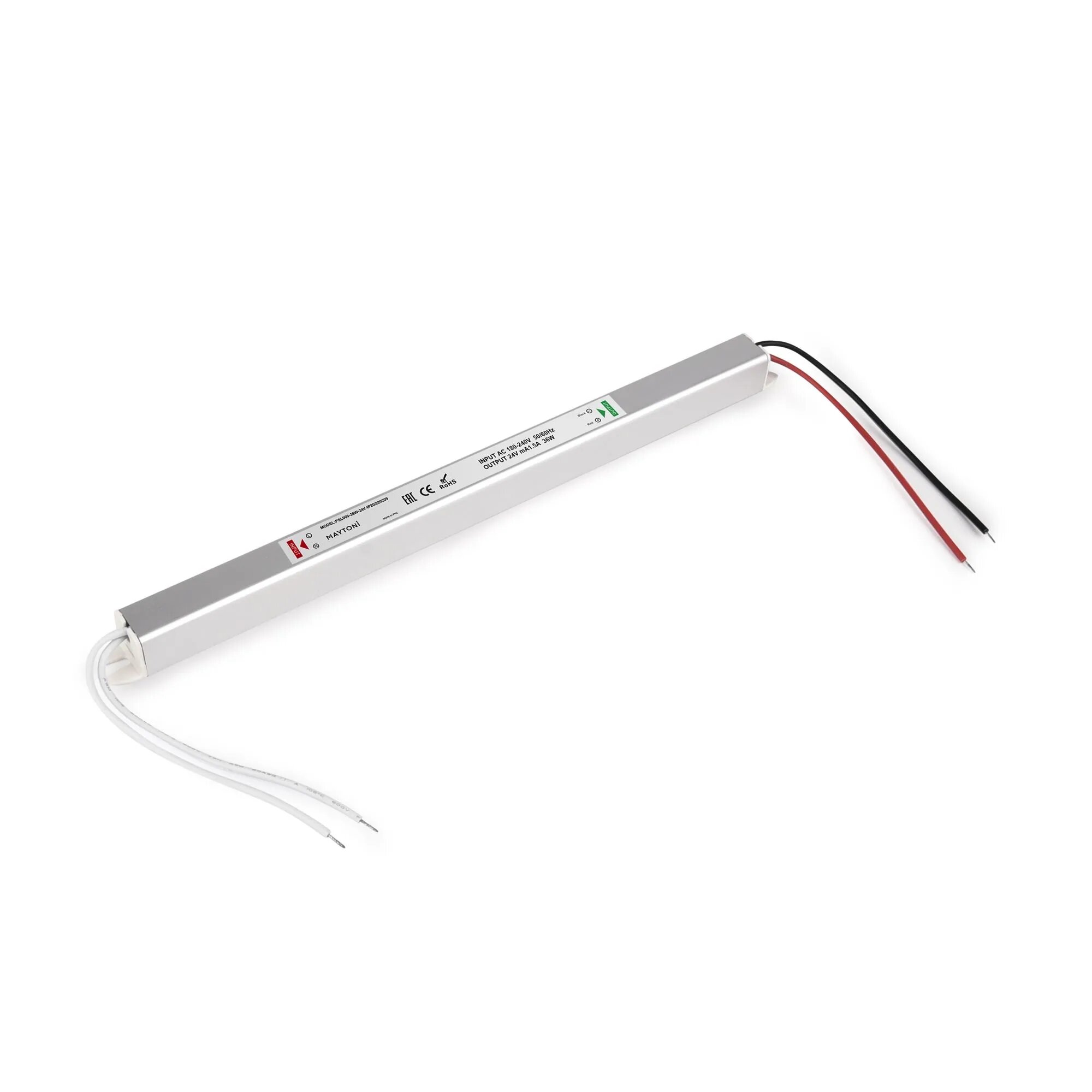 Блок питания PSL003 24В 36Вт Maytoni Led strip 220209_MY металл серебряный