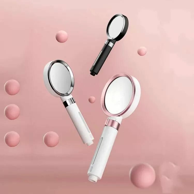 Душевые Лейки Xiaomi Очищающая воду лейка для душа Dabai (DXHS004-5) (в подарочной упаковке+ сменный фильтр 2 шт) Pink