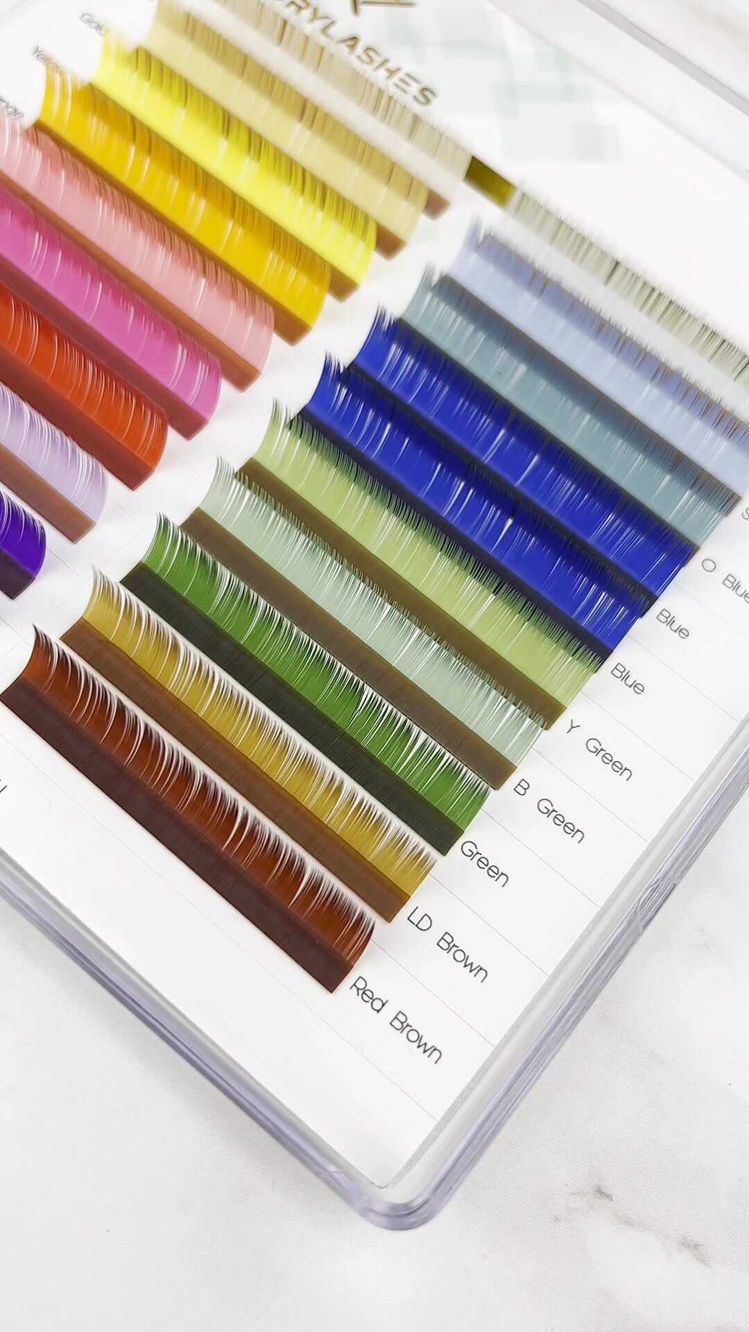 Dreamline Ресницы для наращивания цветные D 0.10 11 mm — фото 1