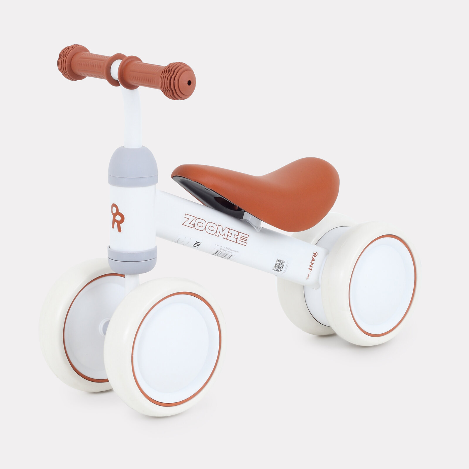 Беговел детский от года 4 колеса RANT basic RB126 "ZOOMIE" (White) — фото 1