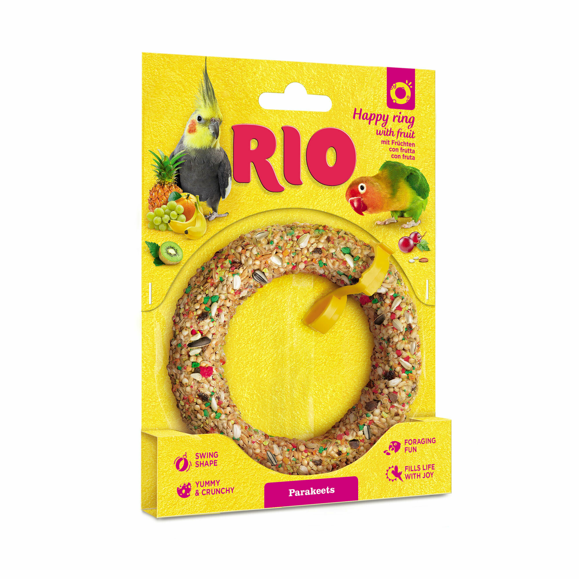 Лакомство Rio Happy Ring колечко с фруктами для попугаев (85 г)