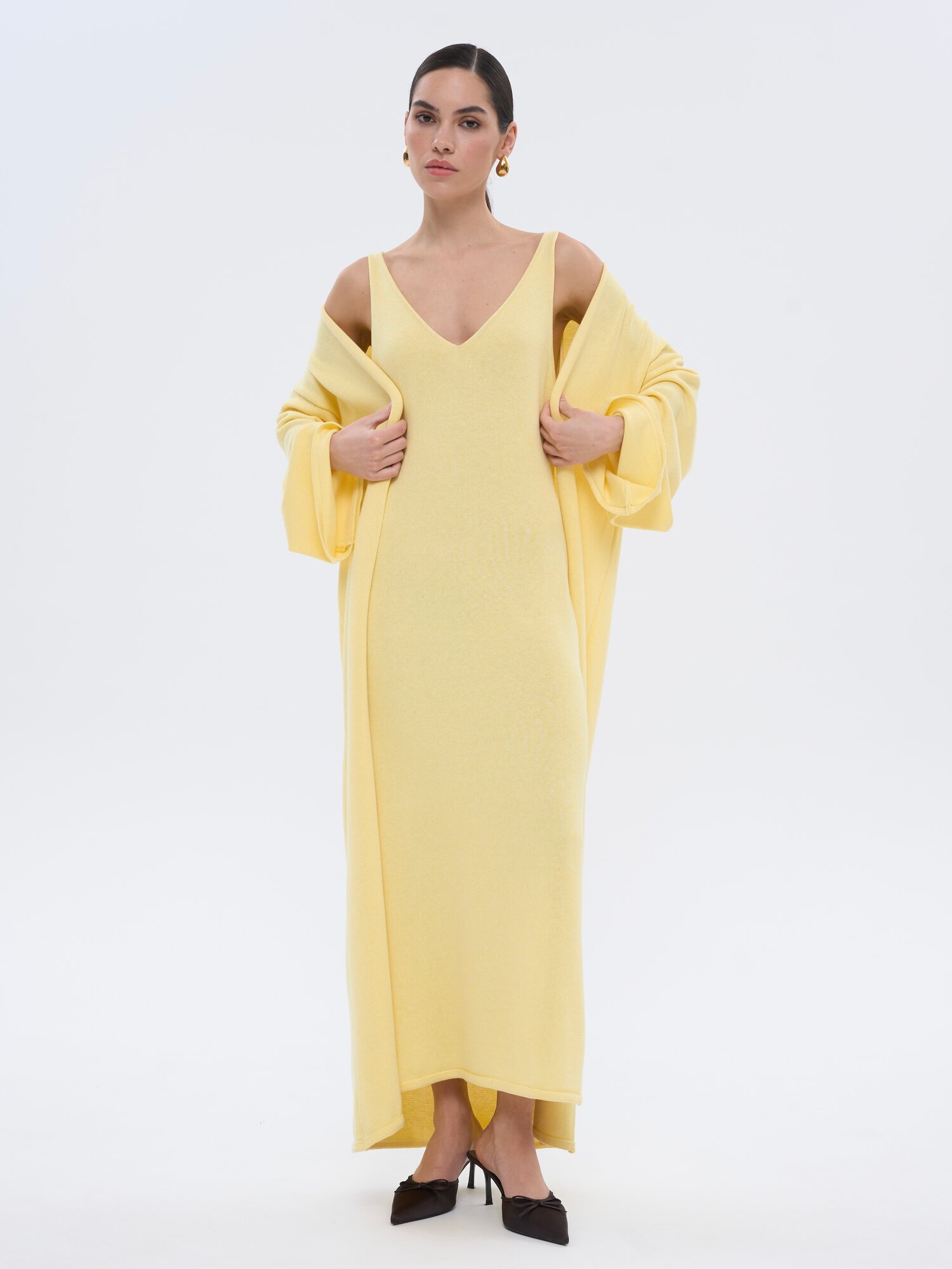 Платье KIVI CLOTHING, размер 40-42, желтый