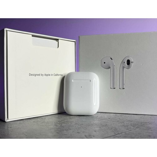 Беспроводные наушники APods 2 для iPhone и Android цвет белый 4950₽