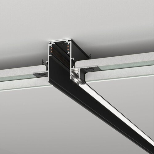 Изображение товара Шинопровод встраиваемый с местом под светодиодную ленту Elektrostandard Slim Magnetic 85132/00, цвет черный, 2 м.