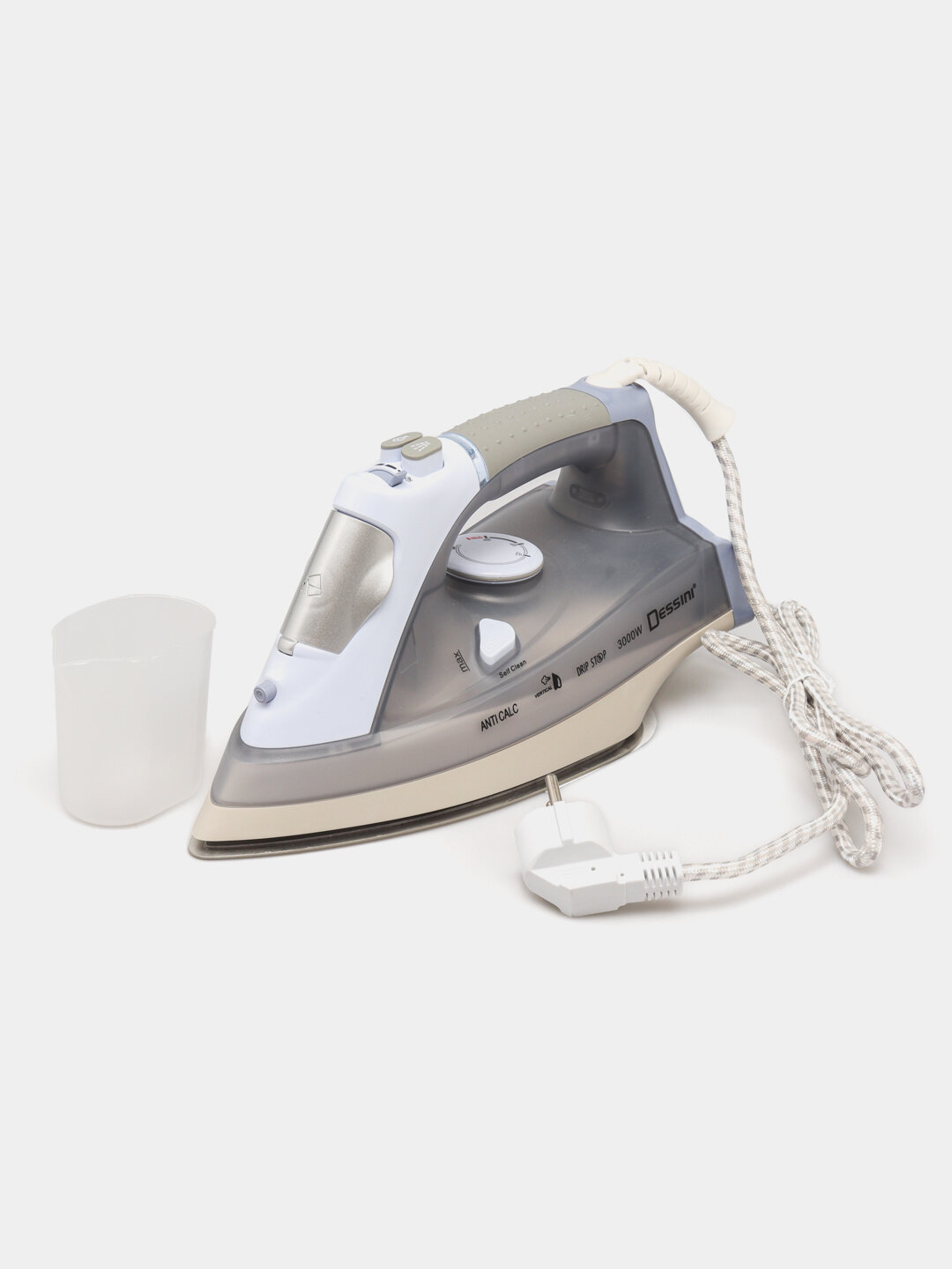 Паровой утюг DESSINI DS-881, керамический, вертикальный отпариватель, 3000Вт