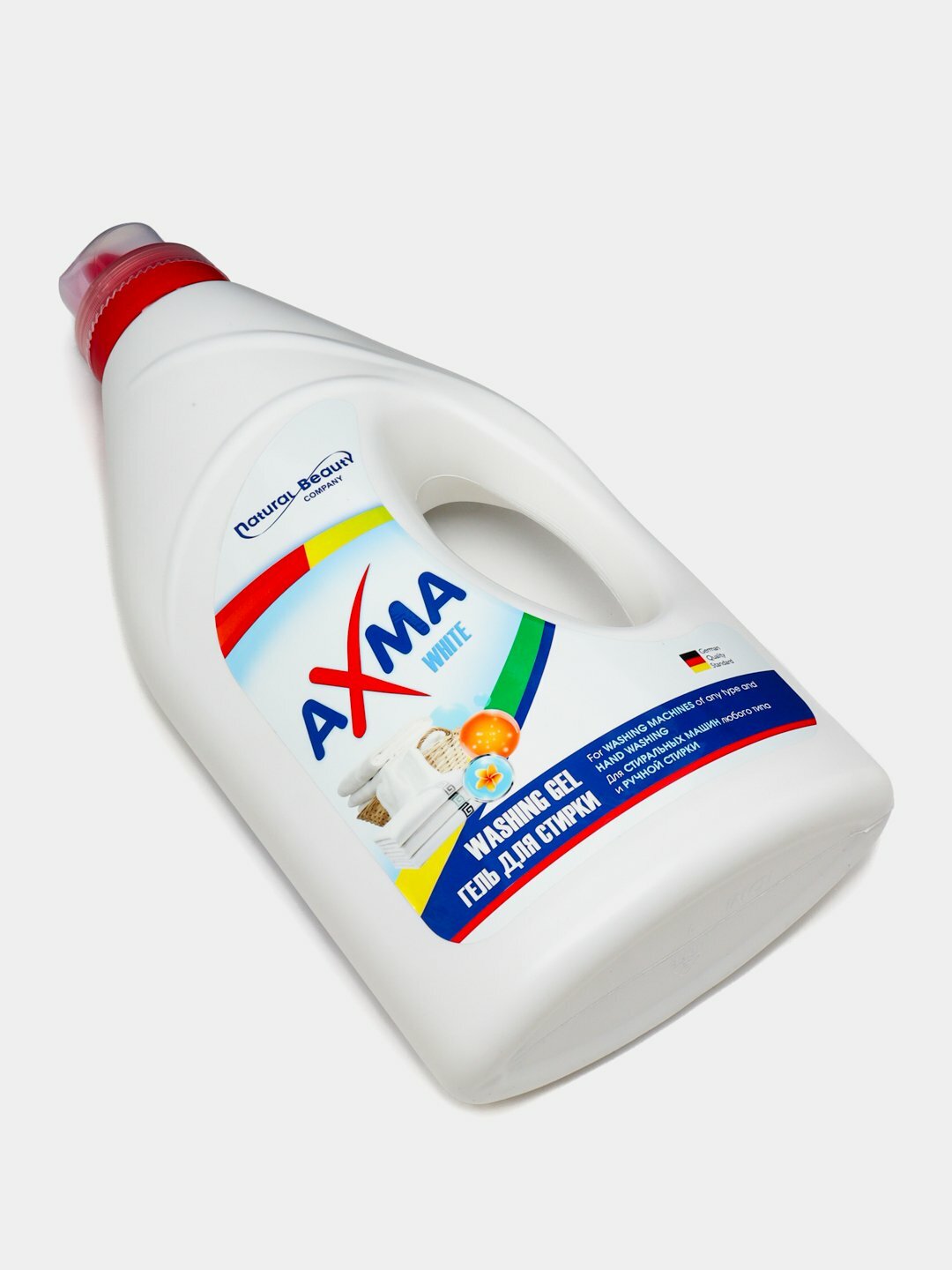 Гель для стирки "AXMA", для белого белья, машинная и ручная стирка, 2л — фото 1