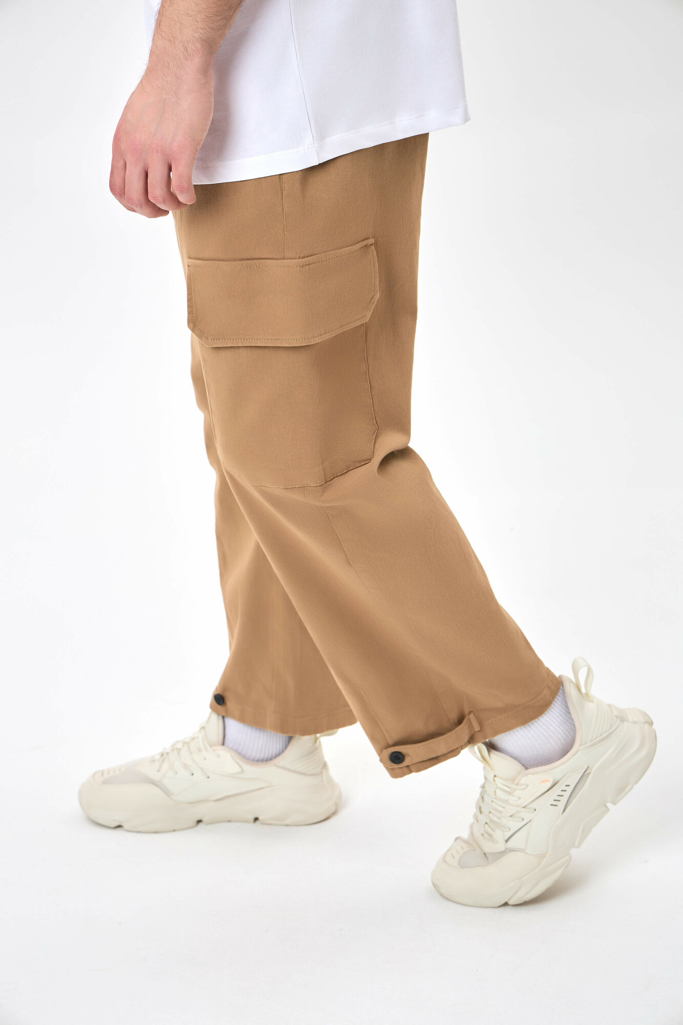 Брюки джоггеры TERRA PRO, размер 29, beige — фото 1