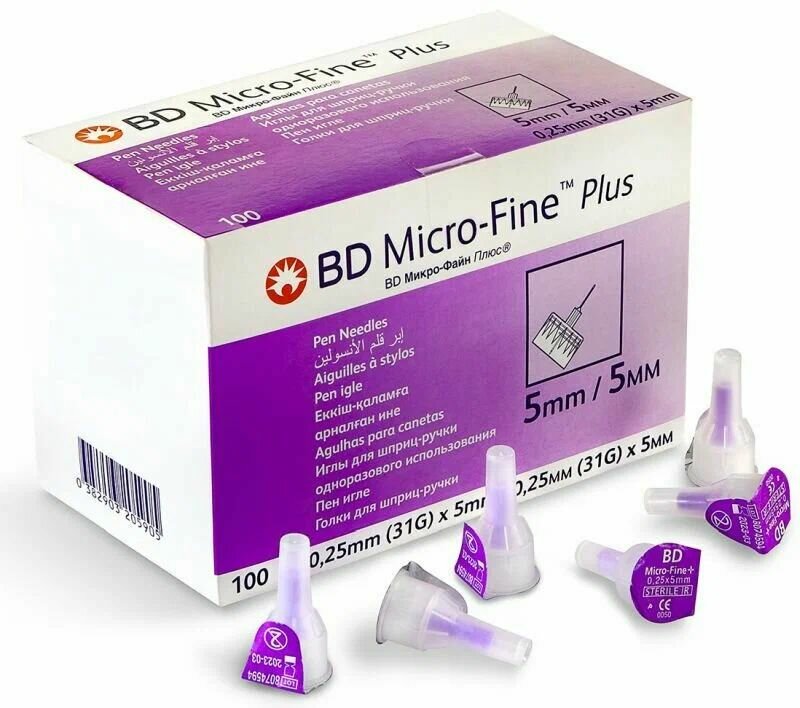 Картинки Иглы для шприц-ручки BD Micro-Fine Plus 31G (0.25 х 5мм) 100шт.