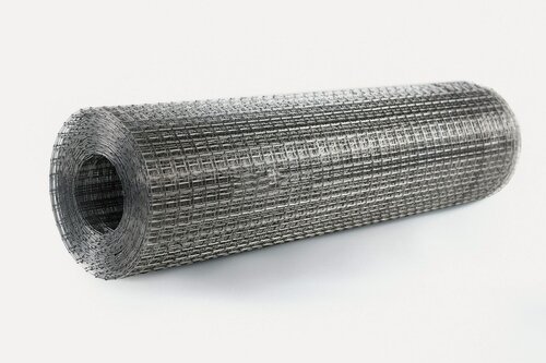 Изображение товара Сетка для забора ячейка 50х50 мм, толщина 1,4 мм, оцинкованная, размер рулона 1,5х25 м