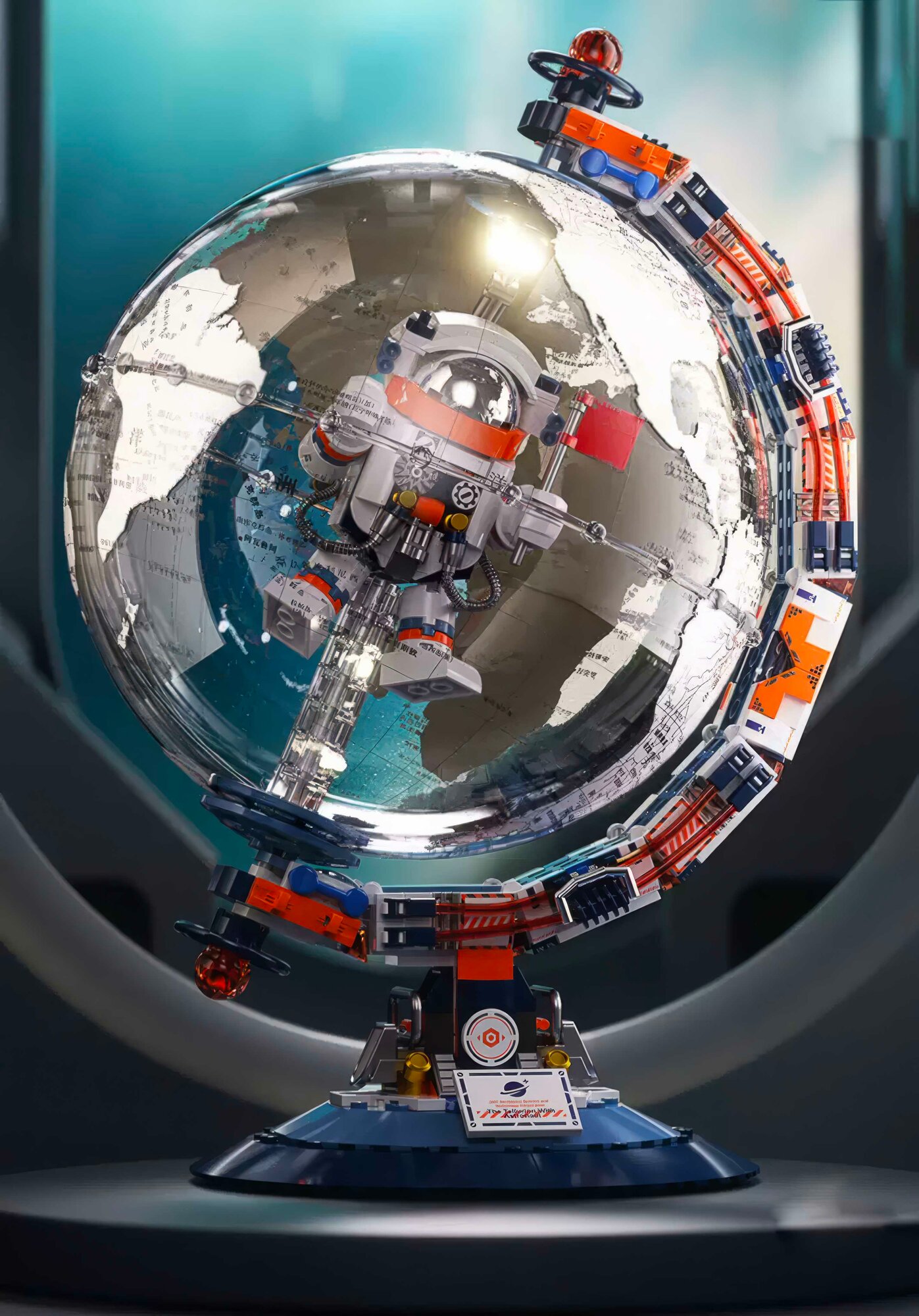 Конструктор Xiaomi "Космонавт в глобусе", 954 детали, от 6 лет