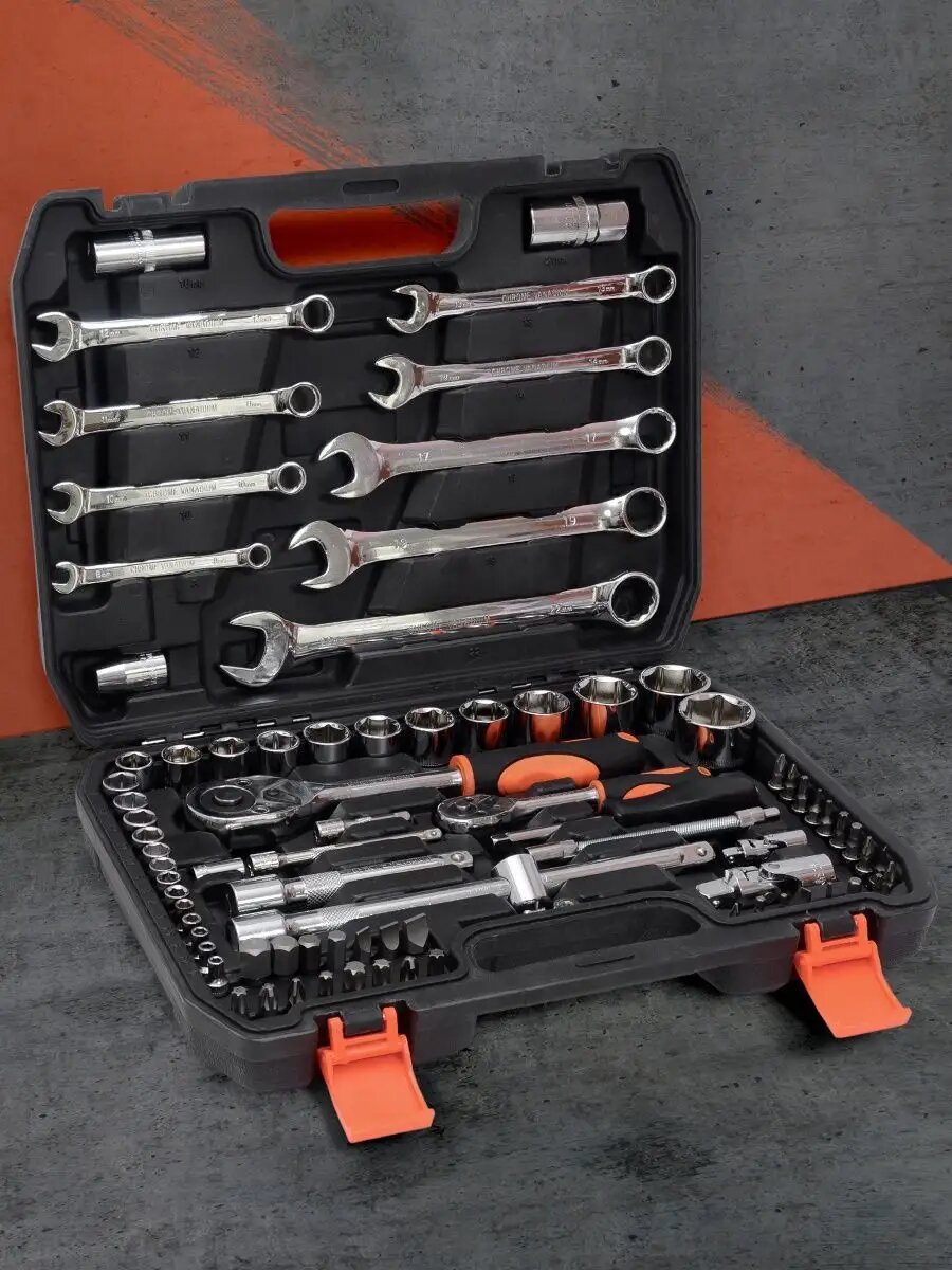 Набор инструментов Antei King для автомобиля 82 предметов, CRV — фото 1