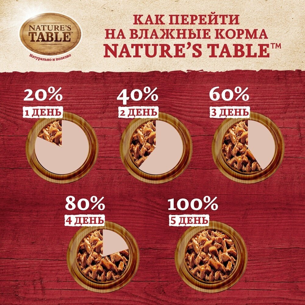 Nature's Table Паучи для кошек с лососем в соусе, 85г — фото 1
