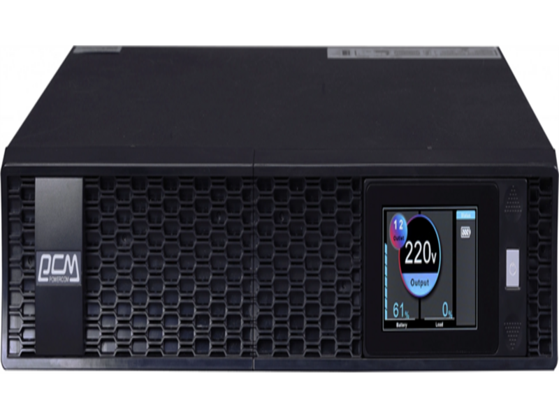 Источник бесперебойного питания Powercom Next, On-Line, 2000VA/2000W, Rack/Tower, 8*IEC320-C13 + 2*C19, LCD, Serial+USB, SmartSlot, подкл. доп. батарей (2027228) — фото 1