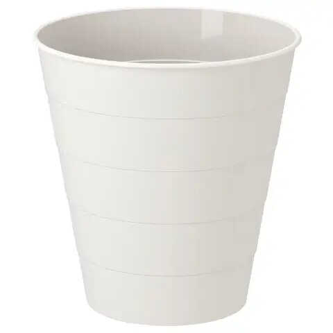 Ведро/Кашпо 10л, белый, Икеа Фнисс, Ikea Fniss
