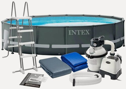 Изображение товара Каркасный бассейн Ultra Frame 488х122см Intex+песч. фильтр 4542 л/ч